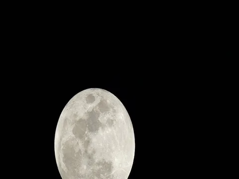 February Snow Moon Stock Footage 72444455