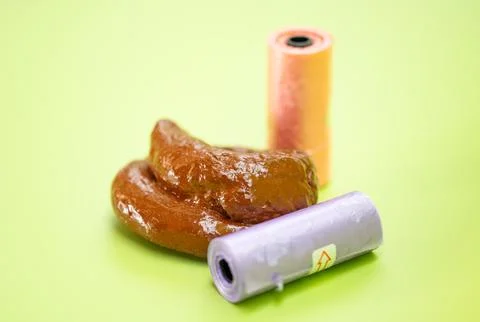 Feces with bags Stock Photos