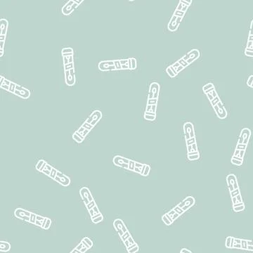 Feces container line vector seamless pattern sign Illustrazione stock