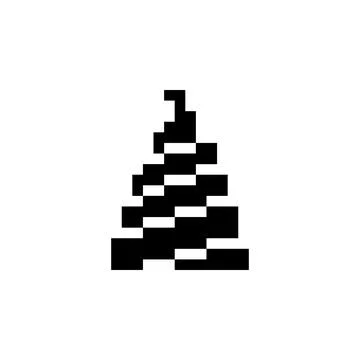 Feces Silhouette Pixel Art Ilustração Stock