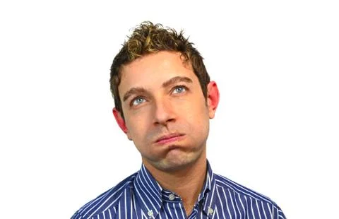 Fed up attractive guy Stock Photos
