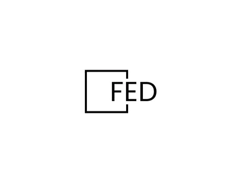 FED letter initial logo design vector illustration Stock Illustration