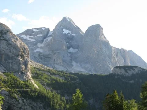 The Fedaia pass Stock Photos