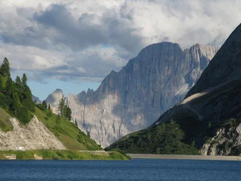 The Fedaia pass Foto stock