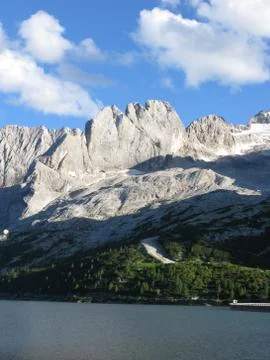 The Fedaia pass Stock Photos