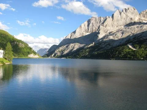 The Fedaia pass Stock Photos
