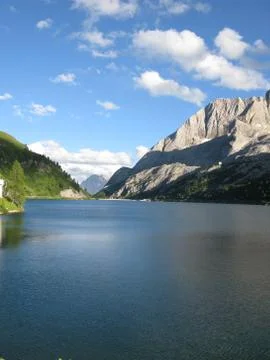 The Fedaia pass Stock Photos