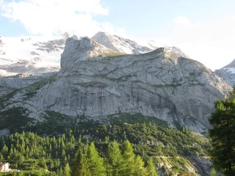 The Fedaia pass Stock Photos