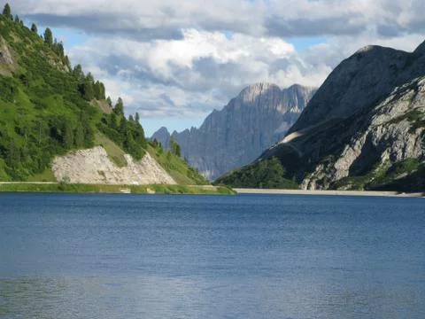 The Fedaia pass Foto stock