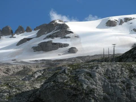 The Fedaia pass Foto stock