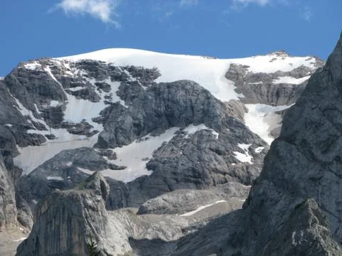 The Fedaia pass Stock Photos