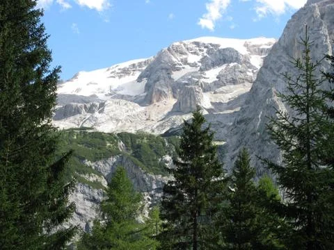 The Fedaia pass Stock Photos