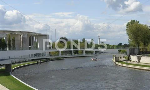 Federal chancellery detail Stock Photos