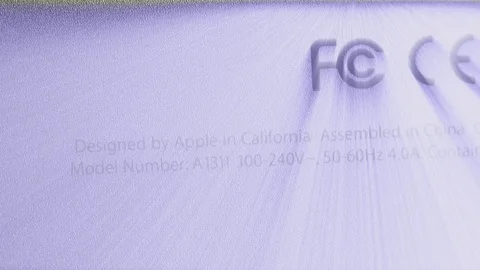 Federal Communications Commission logotype Apple Computers Stock Footage 107783759