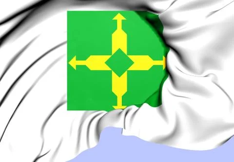 Federal district flag Stock Illustration