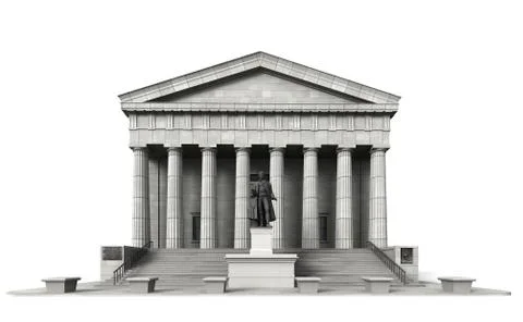 Federal hall 4 Stock Illustration