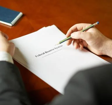 Federal reserve system definition composition Stock Photos
