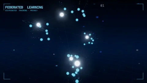Federated learning distributed islands network Stock Footage 340004857