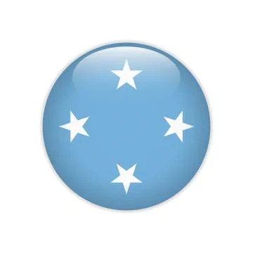 Federated States of Micronesia flag on button Stock-Illustration