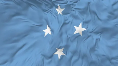 Federated States of Micronesia Flag Seamless Looping Background Stock Footage 234309279