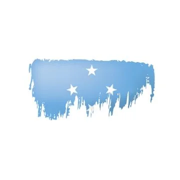 Federated States Micronesia flag, vector illustration on a white background. Stock Illustration