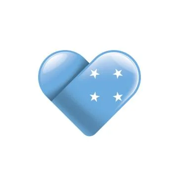 Federated States Micronesia flag, vector illustration on a white background Stock Illustration