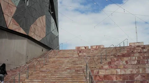 Federation Square Stock Footage 8357818