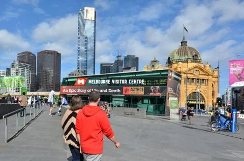 Federation square - melbourne Stock Photos