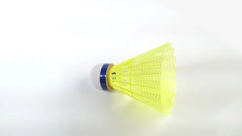 Federball - Badminton Ball isolated Stock Footage 280895936
