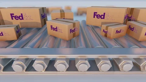 FedEx Boxes Stock Footage 118869501