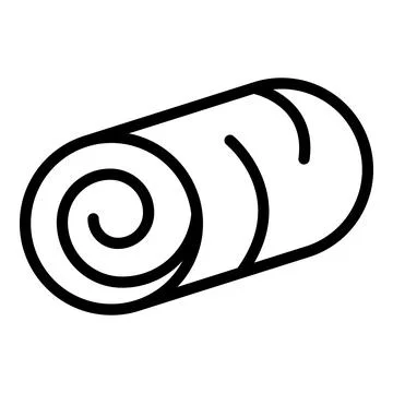 Feed bale icon outline vector. Farm haystack Stock Illustration