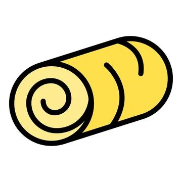 Feed bale icon vector flat Stock Illustration