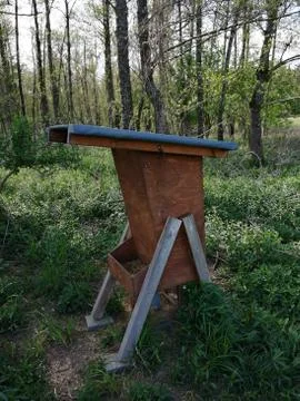 FEED  MANGER Stock Photos