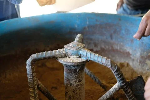 Feed mixer. machine for mixing fodder pellet for feeding animal Stock-Fotos