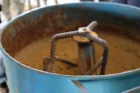 Feed mixer. machine for mixing fodder pellet for feeding animal Stock-Fotos