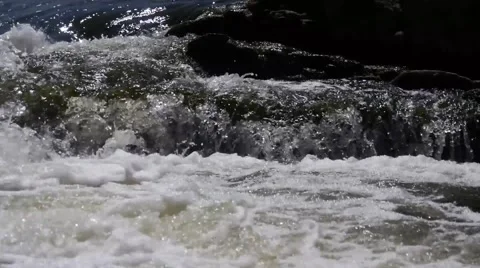 Feed mountain river Yuzhny Bug, Ukraine Video stock 62550165