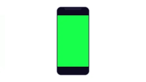 Feed on smartphone with green screen mock up display. Stock Footage 302433522