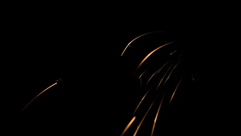 Feed sparks in darkness Stock Footage 75625717