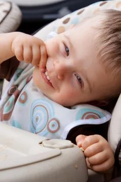 Feed time Stock-Fotos