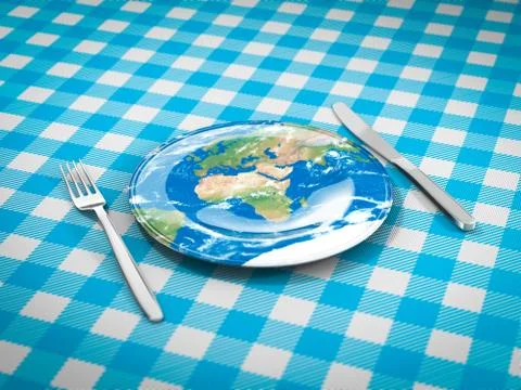 Feed the world Stock Illustration
