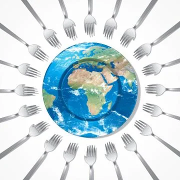 Feed the world Stock Illustration