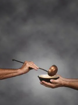 Feed the world vertical Fotos de archivo