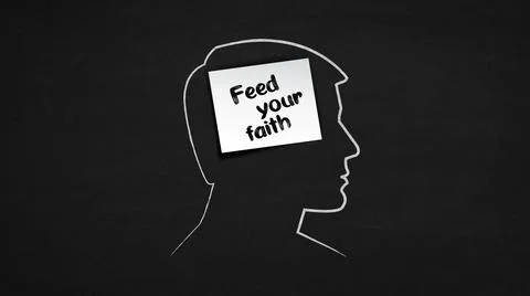 Feed your faith Stock Illustration