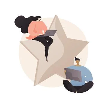 Feedback abstract concept vector illustration. Stock Illustration