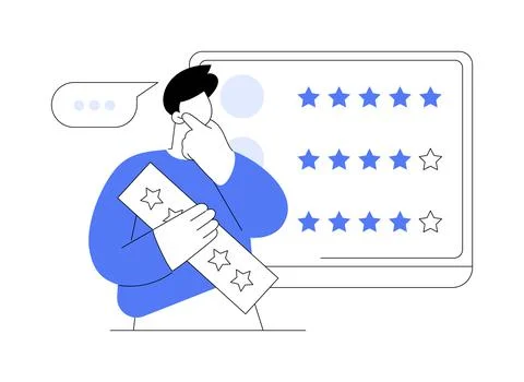 Feedback abstract concept vector illustration. Stock Illustration