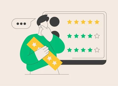 Feedback abstract concept vector illustration. Stock Illustration