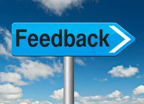 Feedback and comments testimonials to survey customer and user satisfaction Stock Illustration