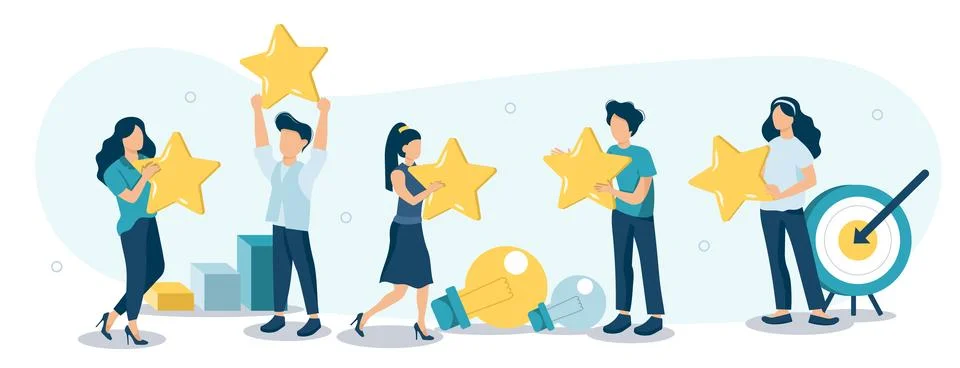 Feedback and review vector Stock Illustration