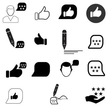 Feedback Black Vector Stock Illustration