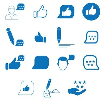 Feedback Blue Vector Stock Illustration